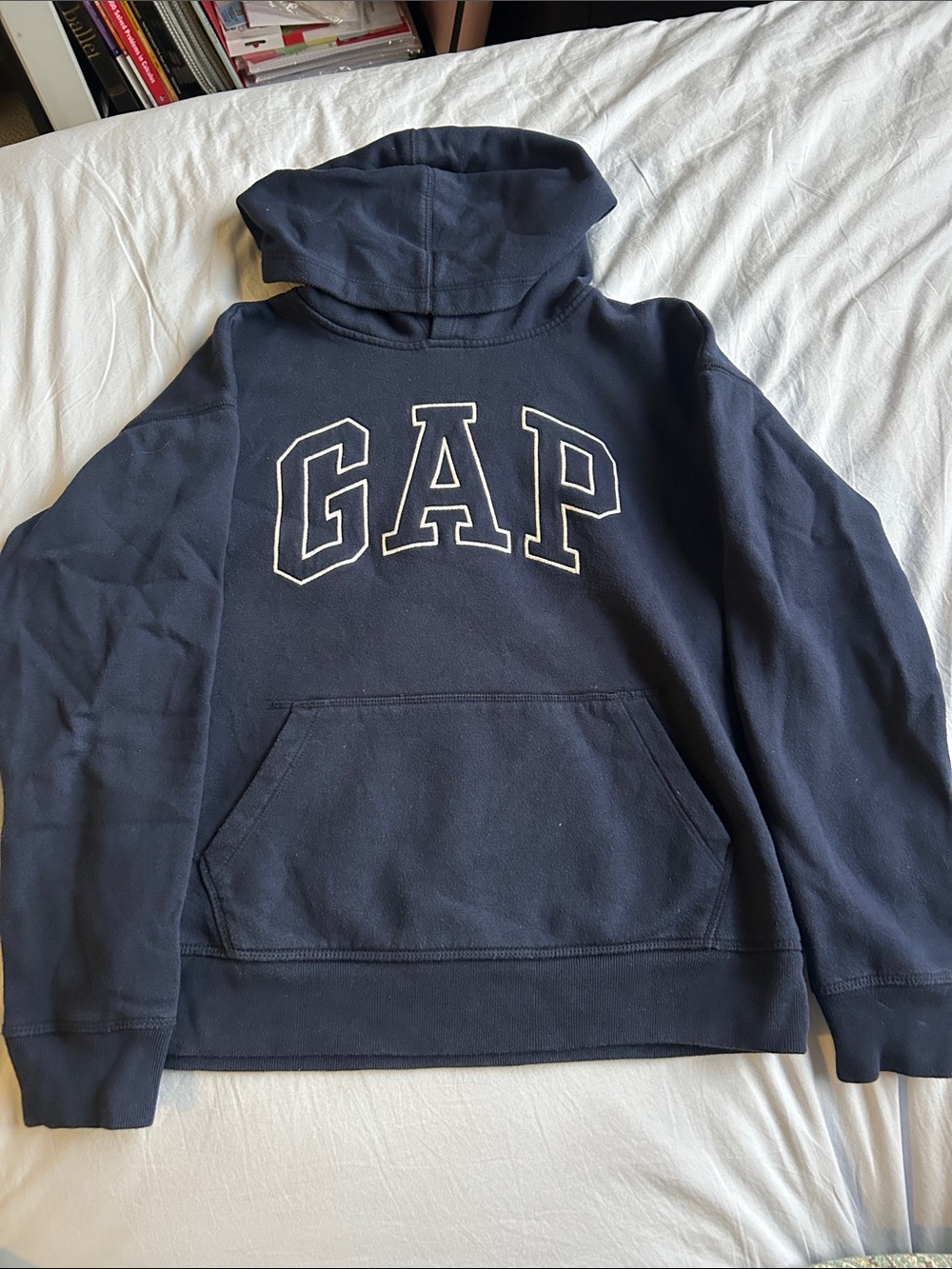 Gap Navy Hoodie with White Lettering